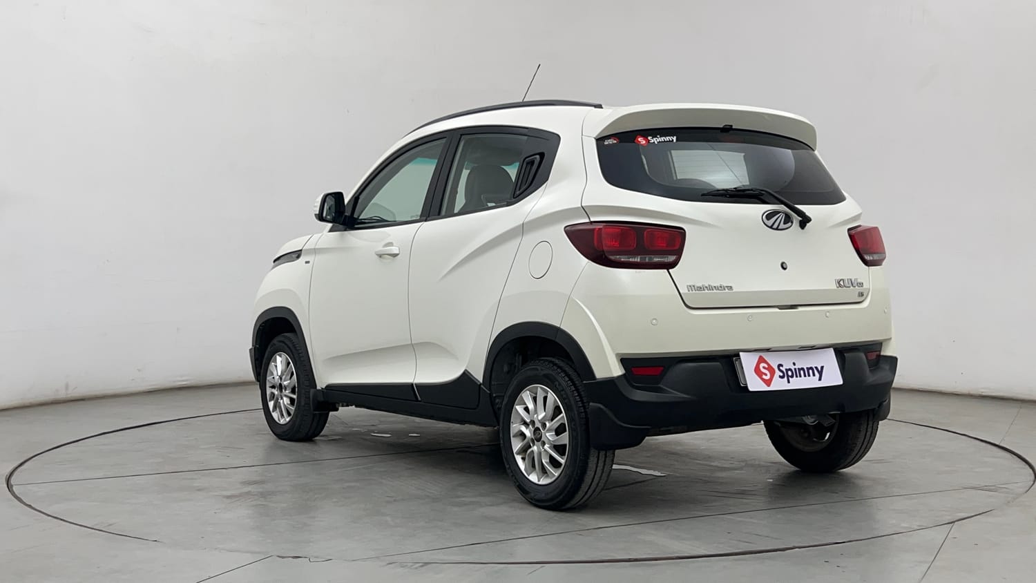 Used 2017 Mahindra KUV100 K6 6 STR Petrol Manual exterior LEFT REAR CORNER VIEW