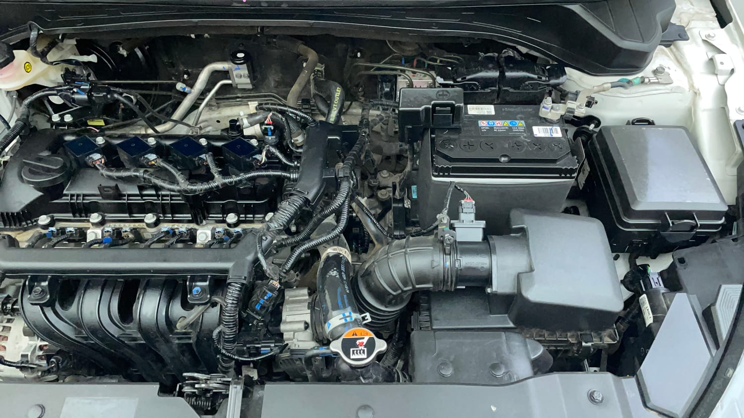 Used 2024 Hyundai i20 Sportz (O) 1.2 IVT Petrol Automatic engine ENGINE LEFT SIDE VIEW