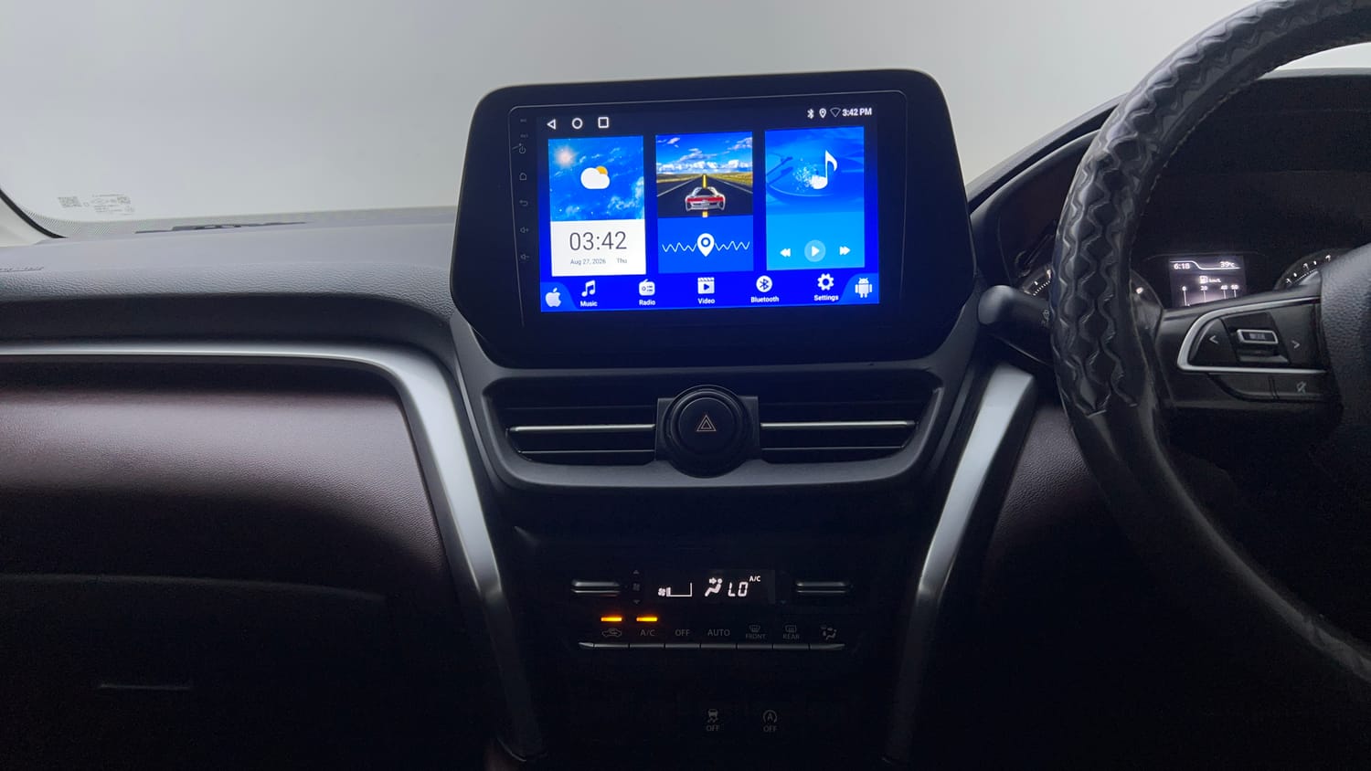 Used 2023 Maruti Suzuki Grand Vitara Sigma Smart Hybrid Petrol Manual interior MUSIC SYSTEM & AC CONTROL VIEW