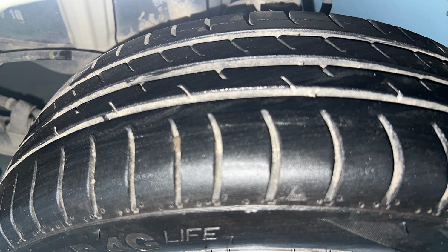 Used 2017 Maruti Suzuki Alto K10 VXi Petrol Manual tyres LEFT REAR TYRE TREAD VIEW