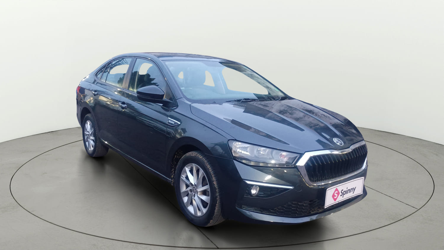 Used 2023 Skoda Slavia Ambition 1.0L TSI MT Petrol Manual exterior RIGHT FRONT CORNER VIEW