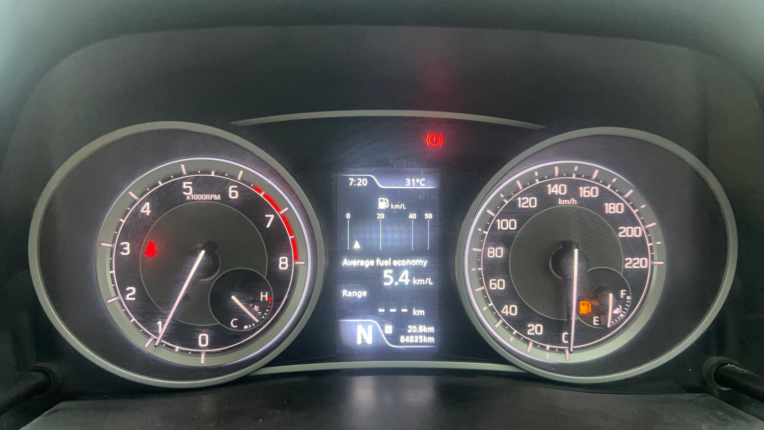 Used 2021 Maruti Suzuki Dzire ZXi Plus AGS Petrol Automatic interior CLUSTERMETER VIEW