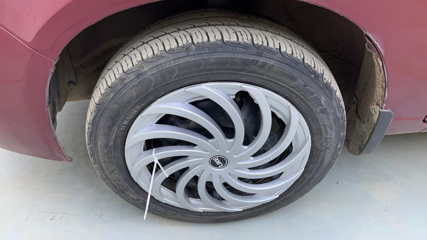 Used 2012 Maruti Suzuki Alto K10 VXi Petrol Manual tyres LEFT FRONT TYRE RIM VIEW