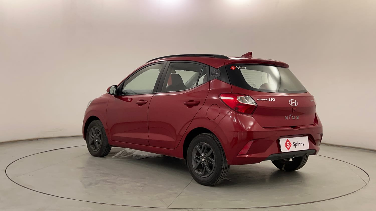 Used 2020 Hyundai Grand i10 Nios Sportz AMT 1.2 Kappa VTVT Petrol Automatic exterior LEFT REAR CORNER VIEW