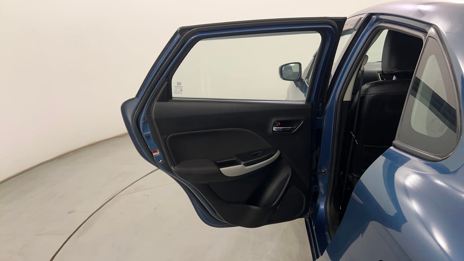 Used 2016 Maruti Suzuki Baleno Delta 1.2 Petrol Manual interior LEFT REAR DOOR OPEN VIEW