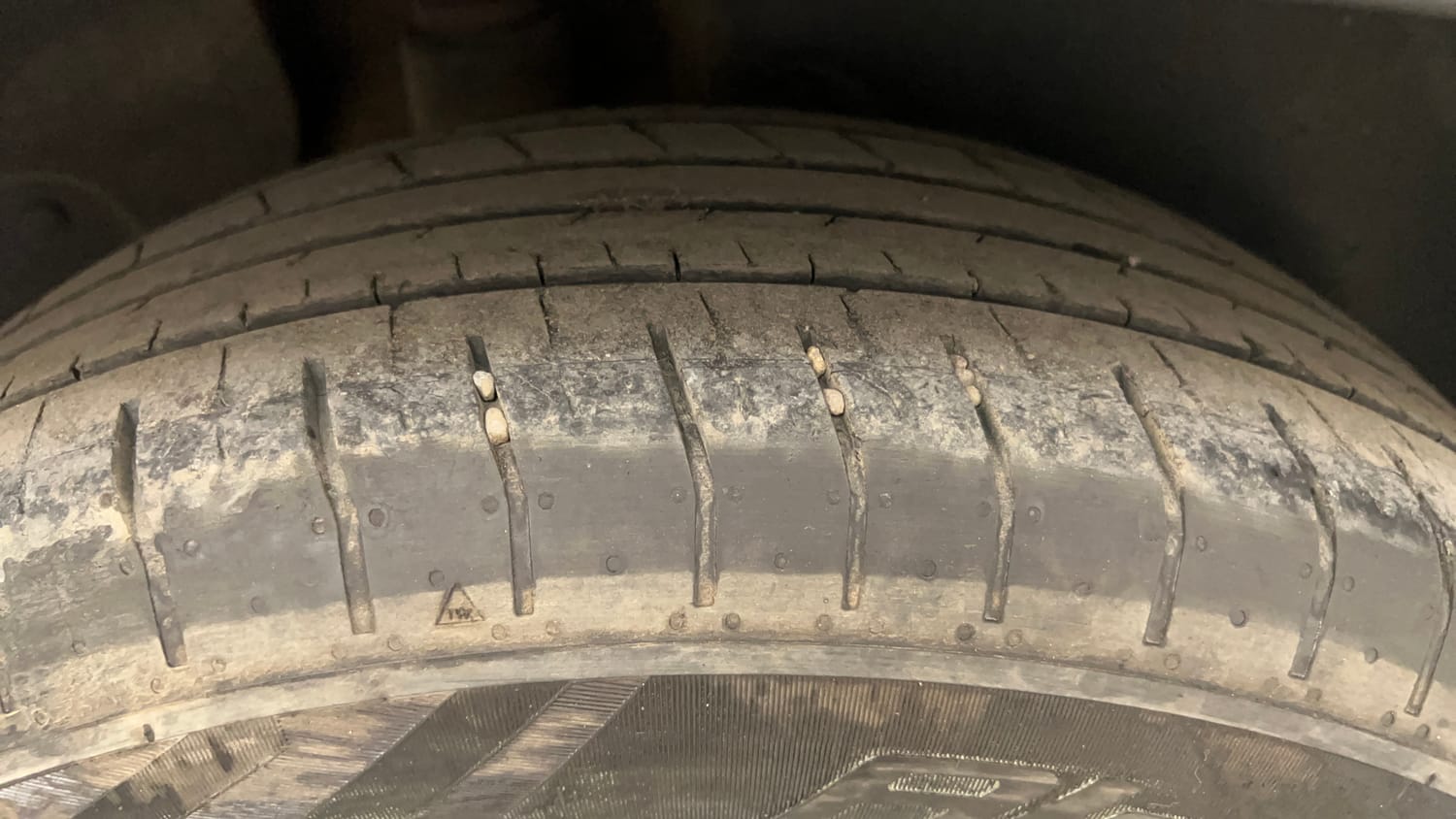 Used 2023 Hyundai Creta S Plus 1.5 Petrol Knight Petrol Manual tyres RIGHT REAR TYRE TREAD VIEW