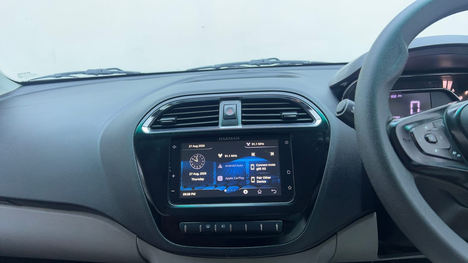 Used 2021 Tata Tiago XZ Petrol Manual interior MUSIC SYSTEM & AC CONTROL VIEW
