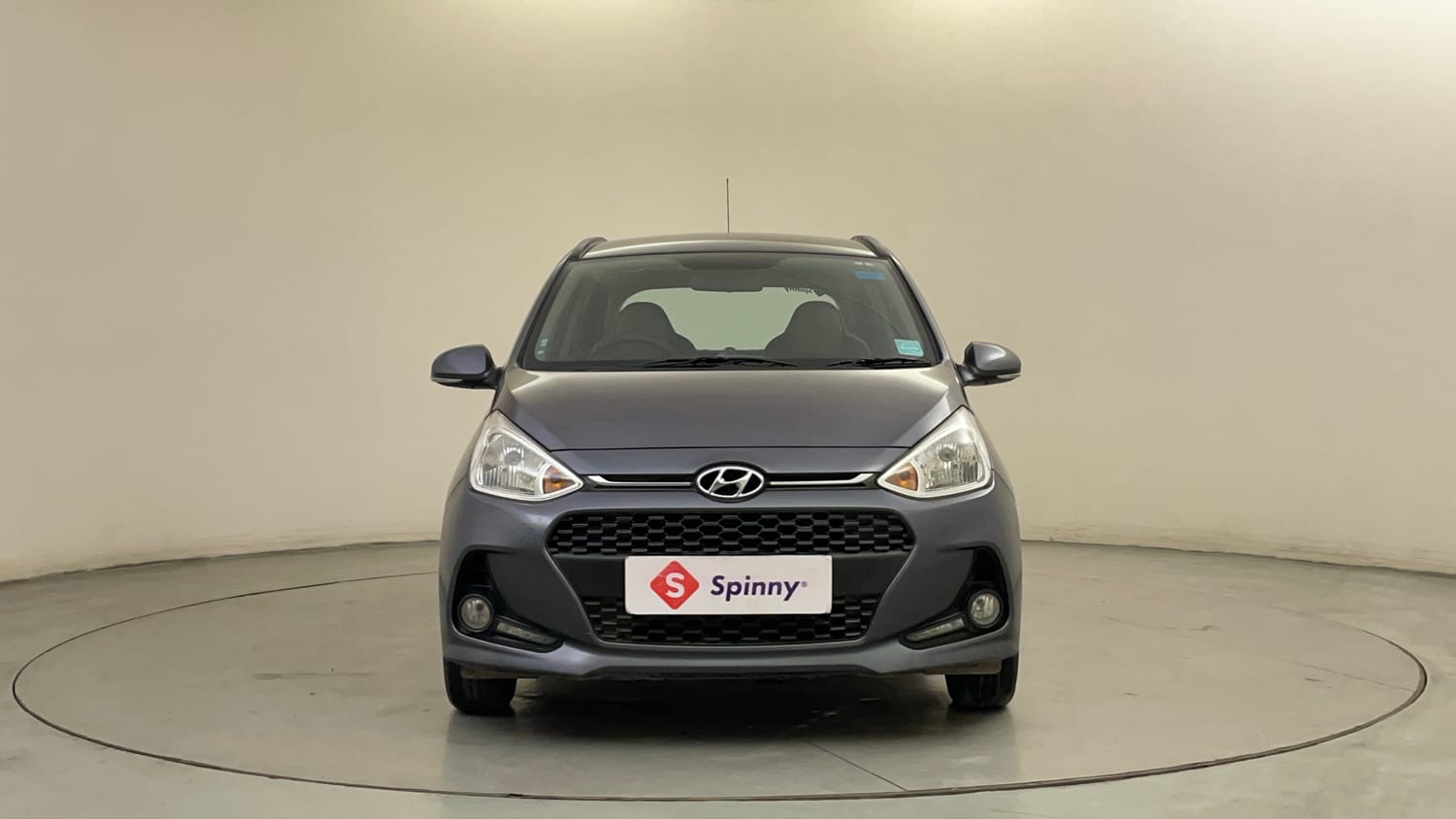 Used 2017 Hyundai Grand i10 Sportz (O) 1.2 Kappa VTVT Petrol Manual exterior FRONT VIEW