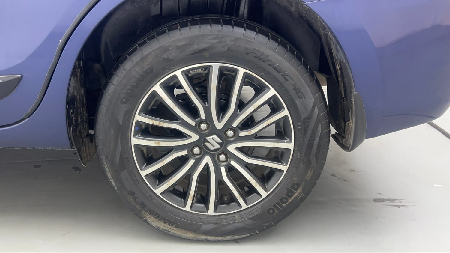 Used 2021 Maruti Suzuki Dzire ZXi Plus AGS Petrol Automatic tyres LEFT REAR TYRE RIM VIEW