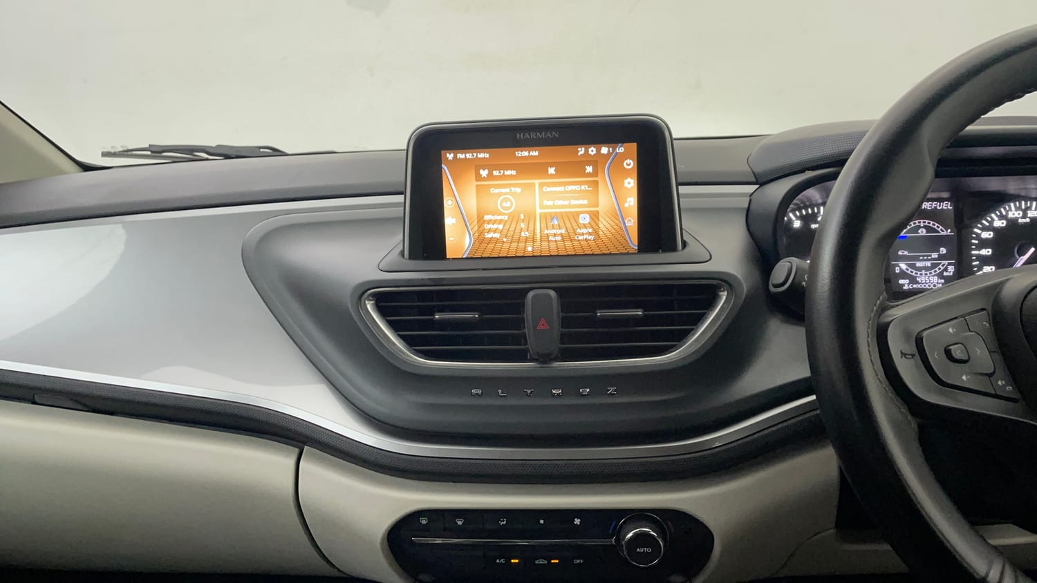 Used 2022 Tata Altroz XZ Petrol Petrol Manual interior MUSIC SYSTEM & AC CONTROL VIEW
