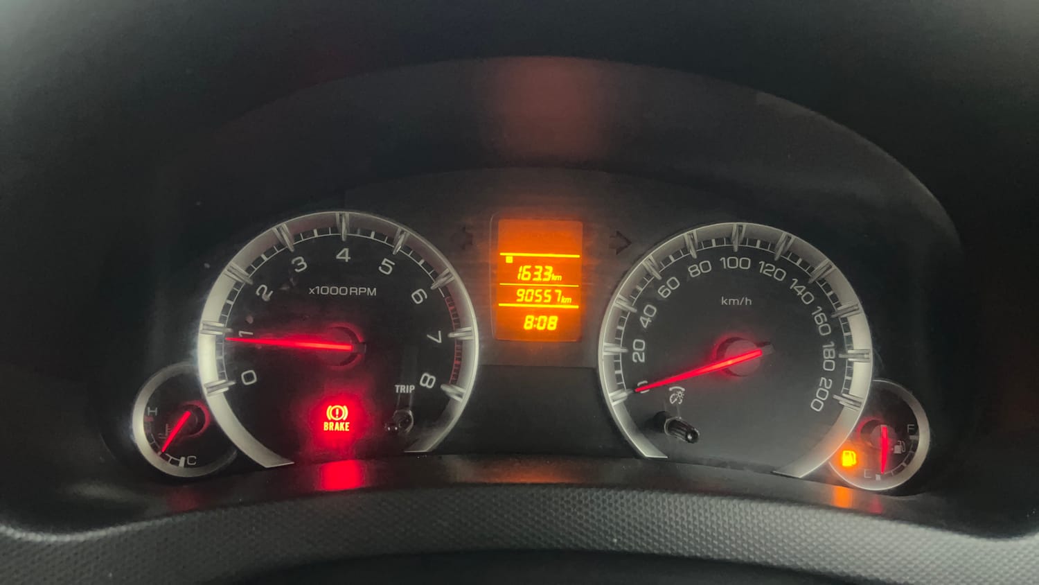 Used 2016 Maruti Suzuki Swift Dzire VXI Petrol Manual interior CLUSTERMETER VIEW