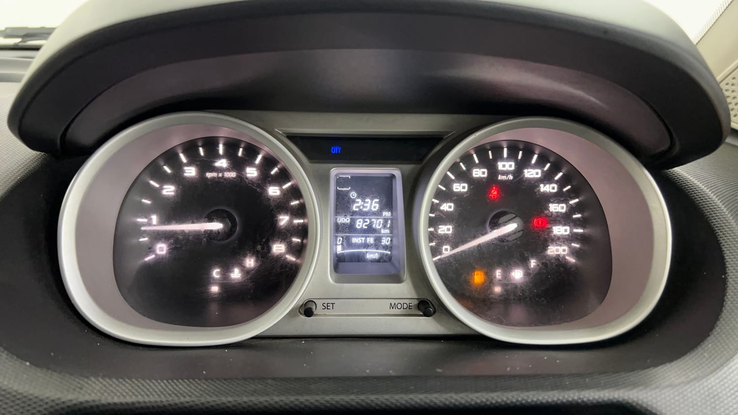 Used 2016 Tata Tiago Revotron XZ Petrol Manual interior CLUSTERMETER VIEW
