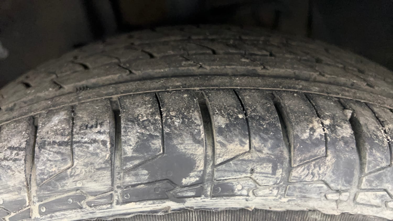 Used 2021 Tata Nexon XZ Plus (O) Diesel Diesel Manual tyres LEFT FRONT TYRE TREAD VIEW
