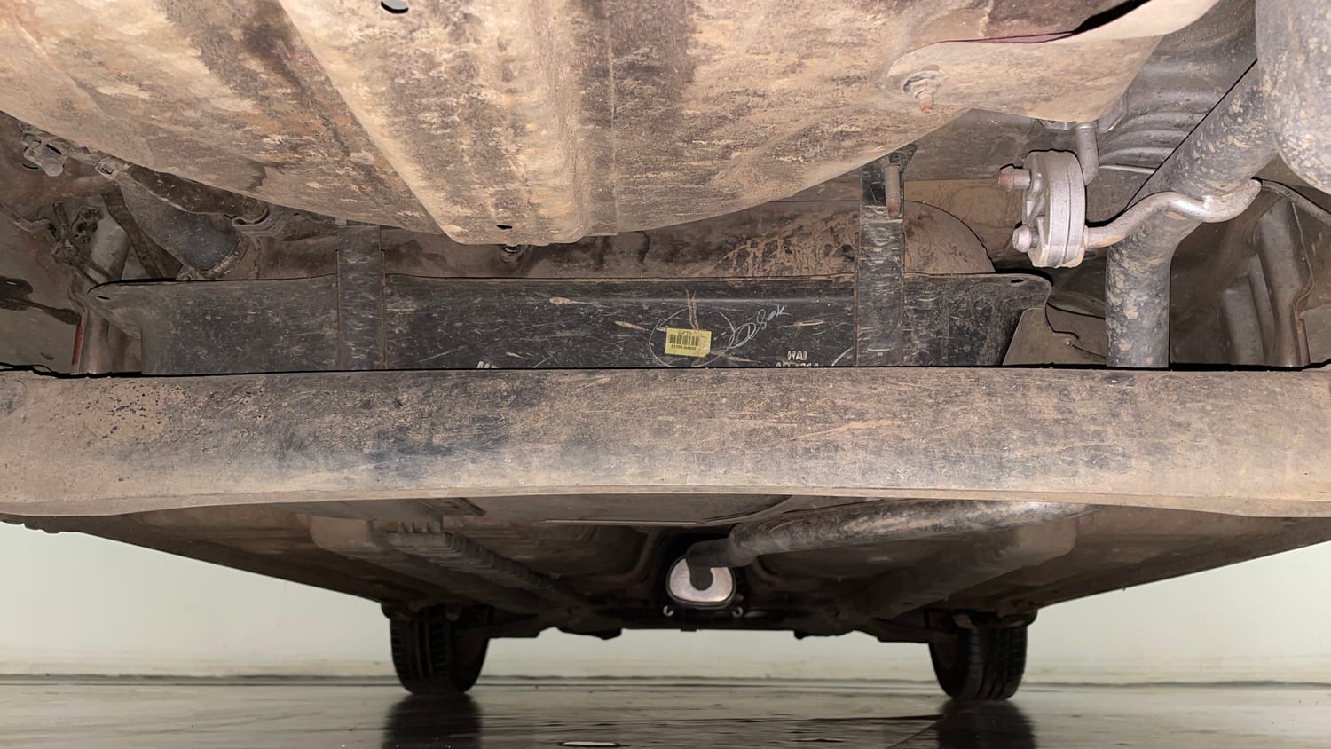 Used 2018 Hyundai Grand i10 Magna 1.2 Kappa VTVT Petrol Manual extra REAR UNDERBODY VIEW (TAKEN FROM REAR)