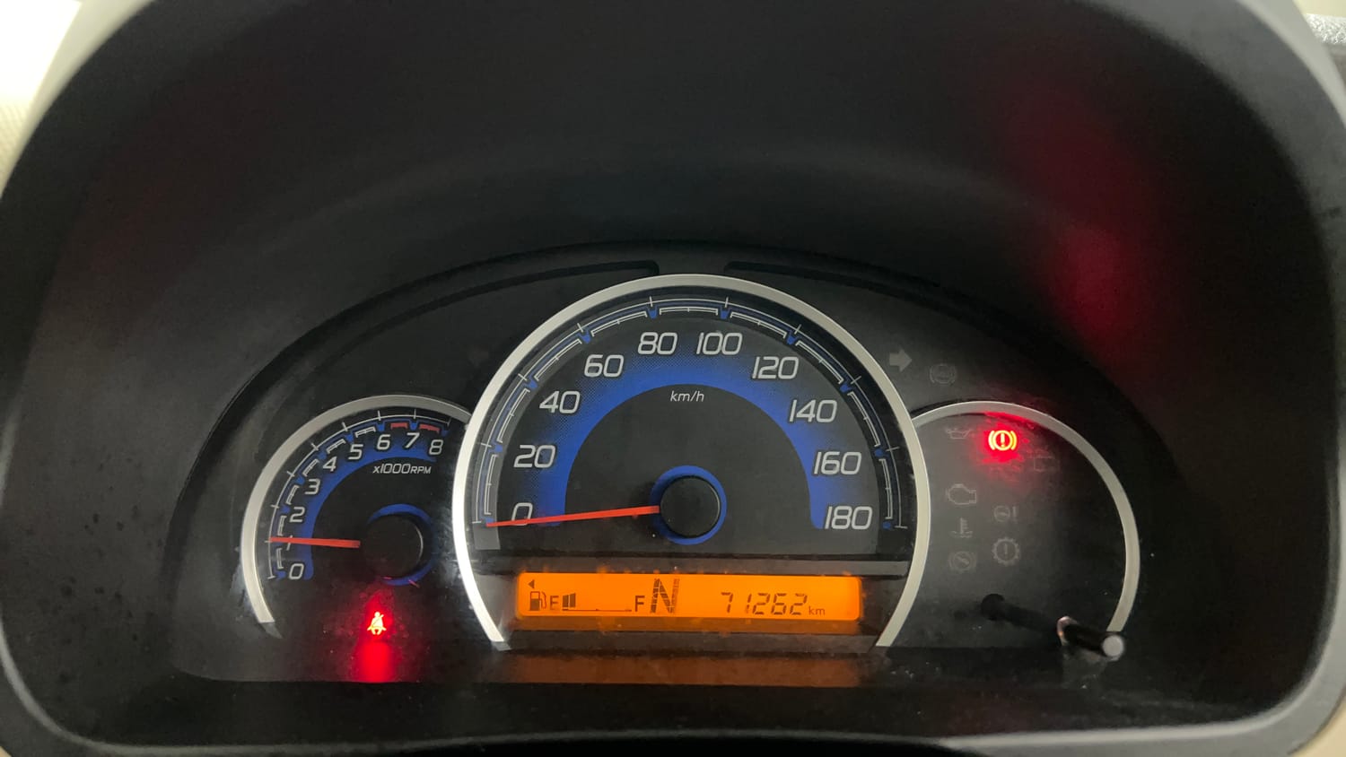 Used 2017 Maruti Suzuki Wagon R 1.0 VXI AMT (O) Petrol Automatic interior CLUSTERMETER VIEW