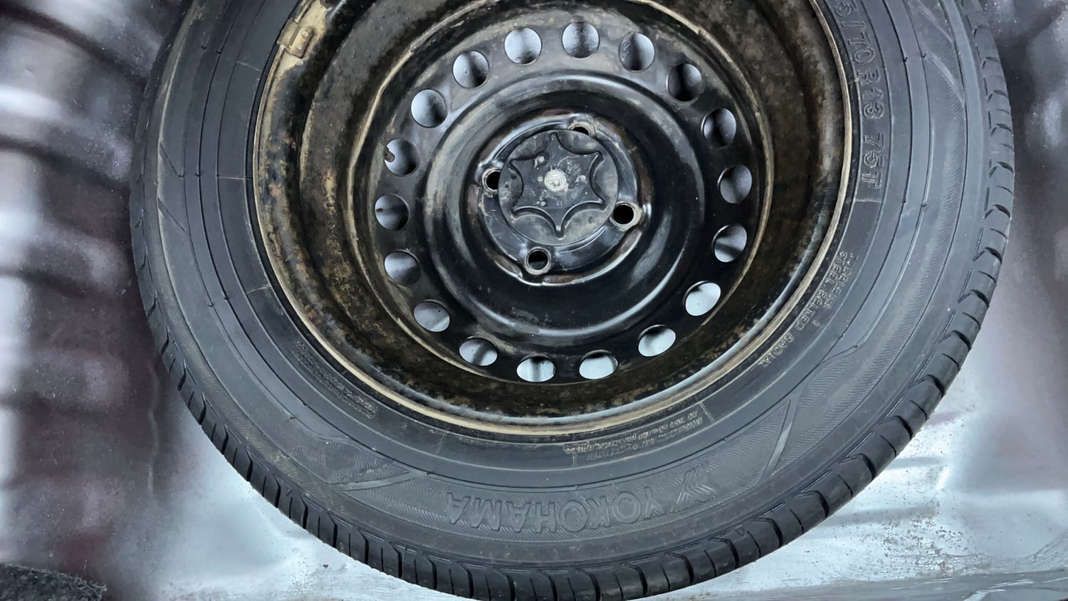 Used 2015 Datsun GO T Petrol Manual tyres SPARE TYRE VIEW