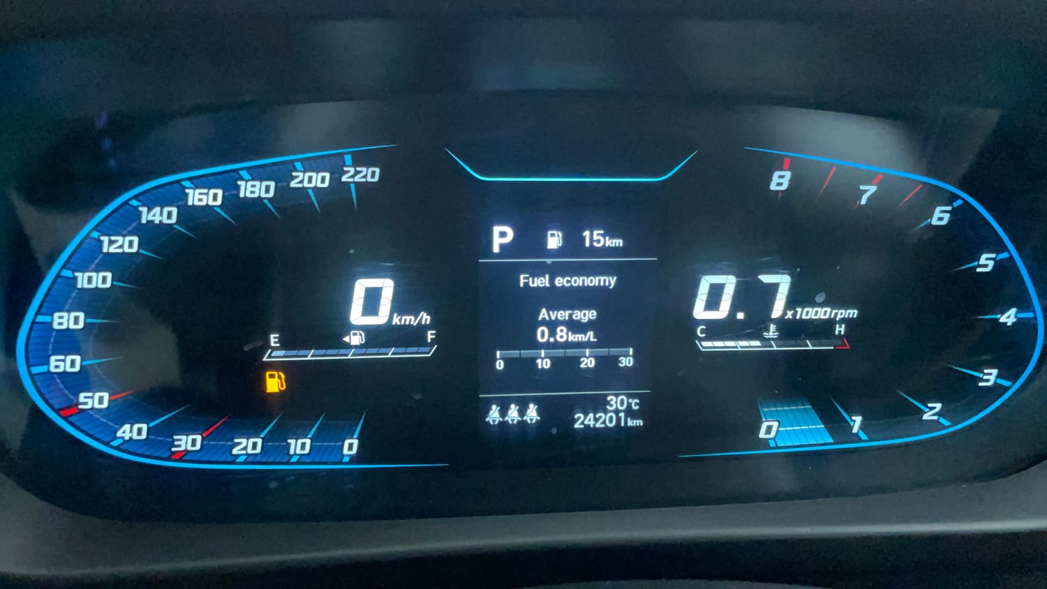 Used 2024 Hyundai i20 Sportz (O) 1.2 IVT Petrol Automatic interior CLUSTERMETER VIEW