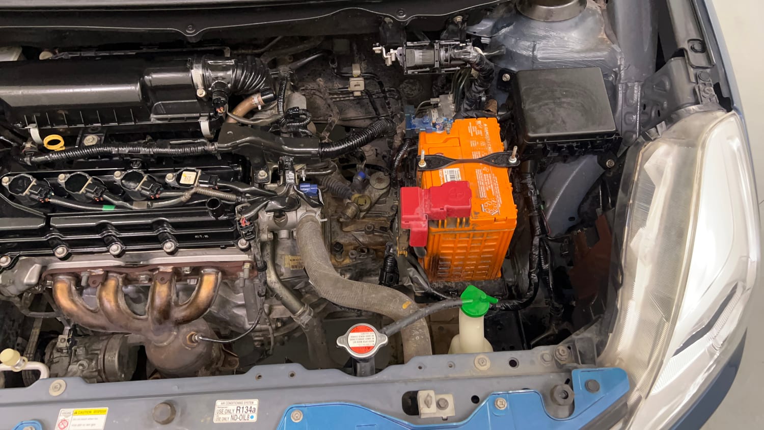Used 2016 Maruti Suzuki Baleno Delta 1.2 Petrol Manual engine ENGINE LEFT SIDE VIEW
