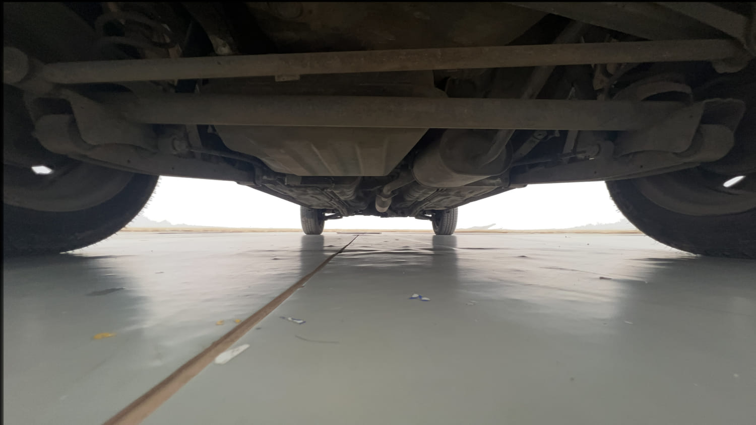 Used 2015 Maruti Suzuki Alto K10 VXi AMT Petrol Automatic extra REAR UNDERBODY VIEW (TAKEN FROM REAR)