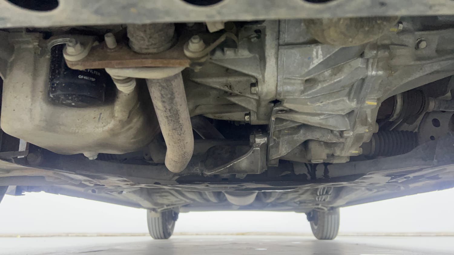 Used 2023 Maruti Suzuki Wagon R ZXI Plus 1.2 AGS Petrol Automatic extra FRONT LEFT UNDERBODY VIEW