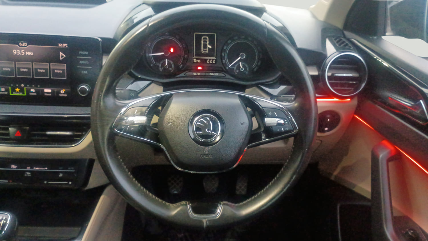 Used 2023 Skoda Slavia Ambition 1.0L TSI MT Petrol Manual interior STEERING VIEW
