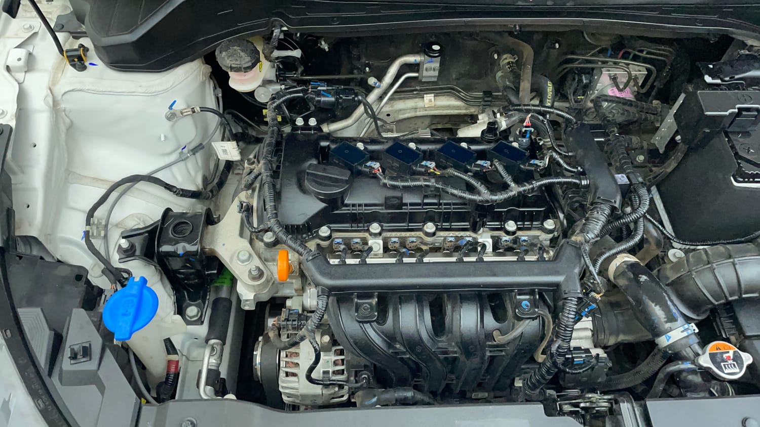 Used 2024 Hyundai i20 Sportz (O) 1.2 IVT Petrol Automatic engine ENGINE RIGHT SIDE VIEW