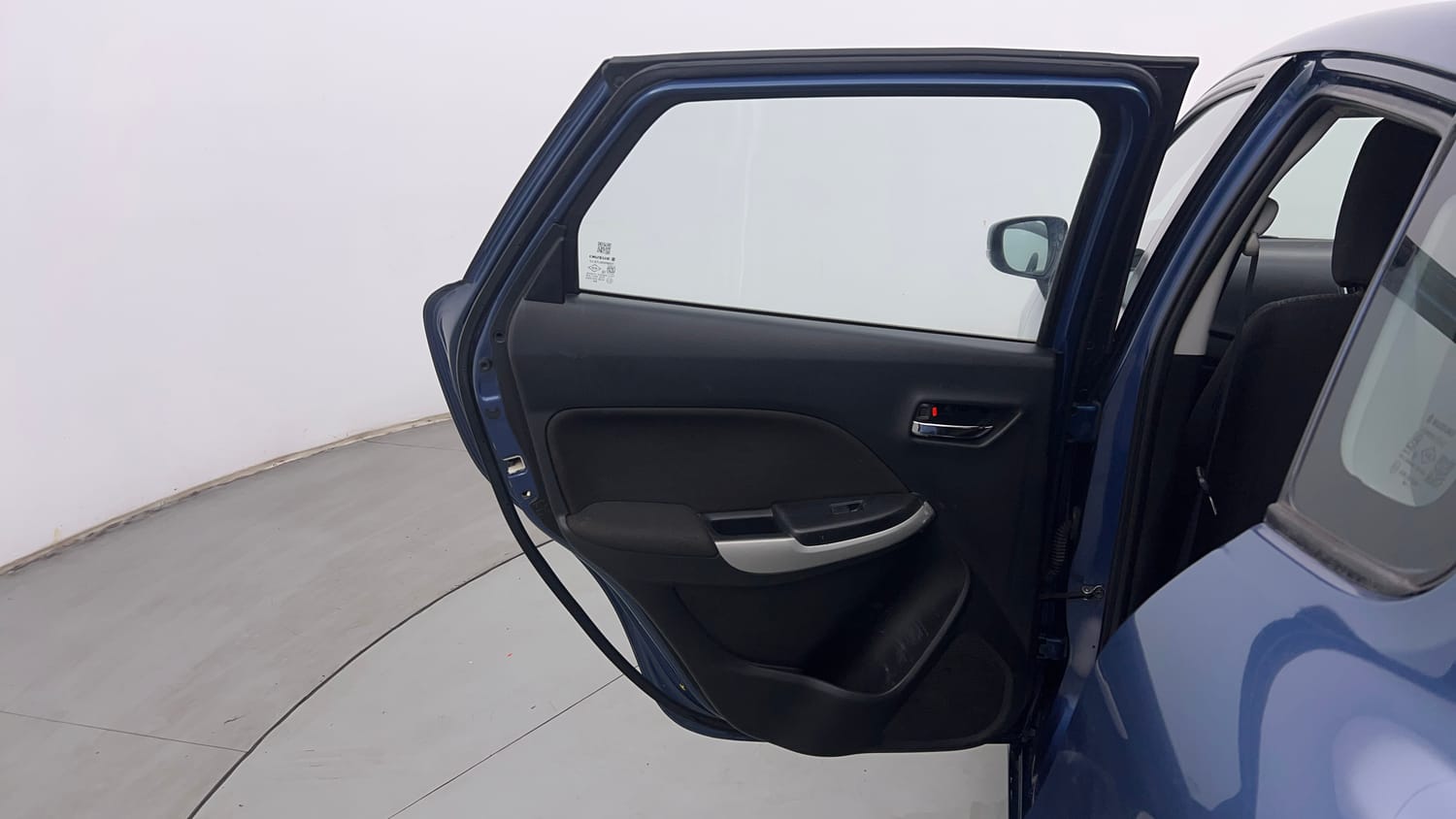 Used 2017 Maruti Suzuki Baleno Delta 1.2 Petrol Manual interior LEFT REAR DOOR OPEN VIEW
