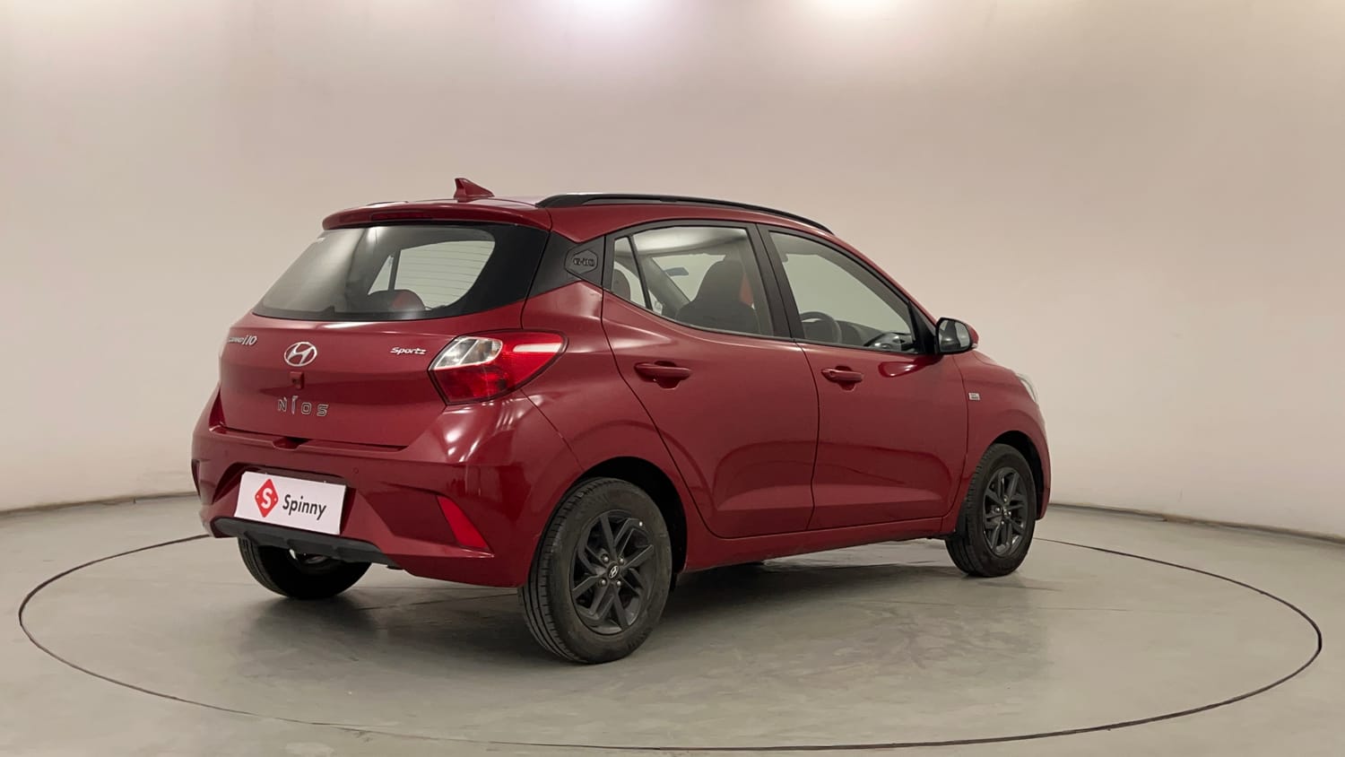 Used 2020 Hyundai Grand i10 Nios Sportz AMT 1.2 Kappa VTVT Petrol Automatic exterior RIGHT REAR CORNER VIEW
