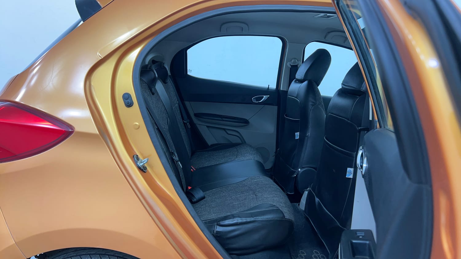 Used 2016 Tata Tiago Revotron XZ Petrol Manual interior RIGHT SIDE REAR DOOR CABIN VIEW