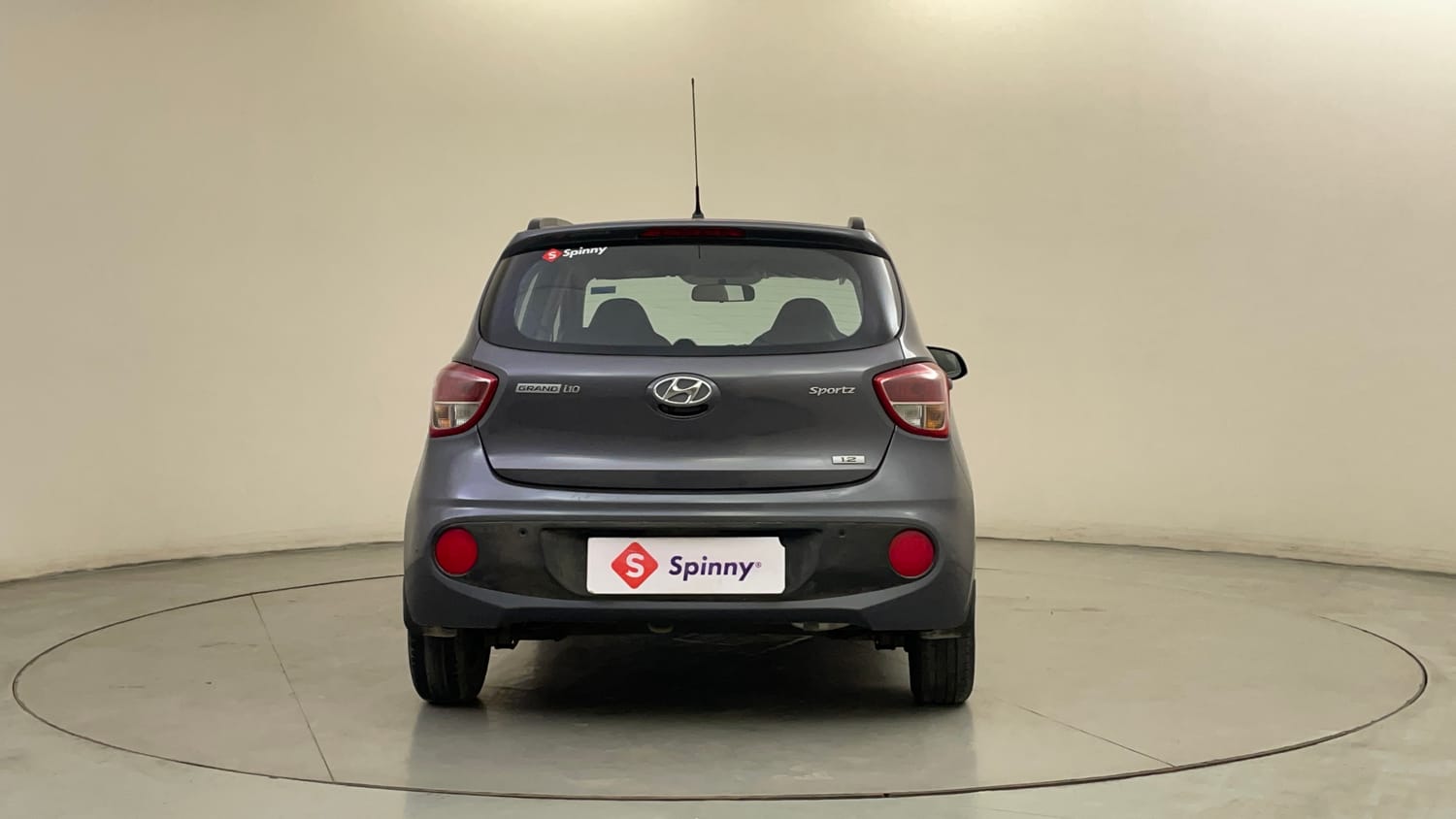 Used 2017 Hyundai Grand i10 Sportz (O) 1.2 Kappa VTVT Petrol Manual exterior BACK VIEW