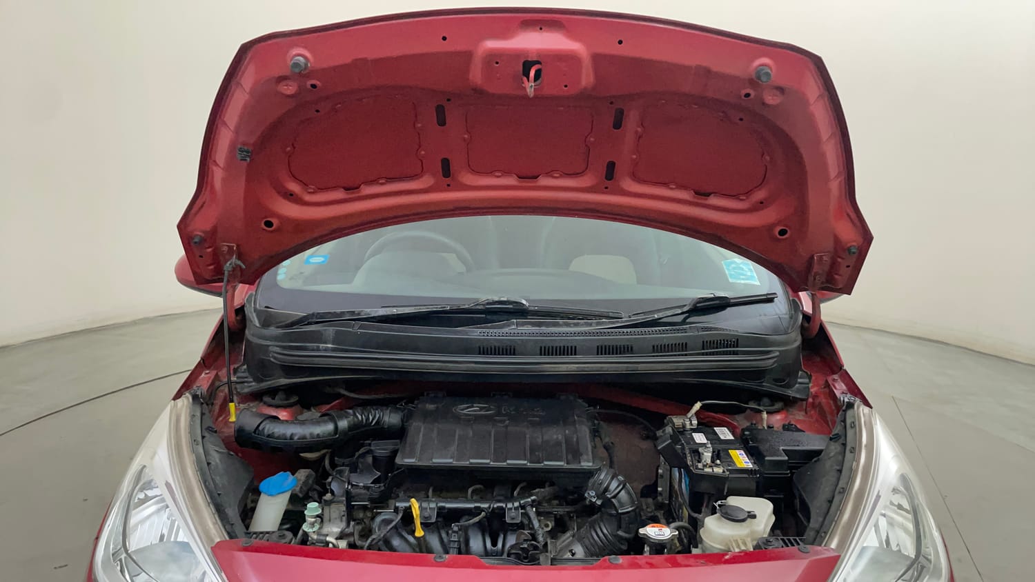 Used 2018 Hyundai Grand i10 Magna 1.2 Kappa VTVT Petrol Manual engine ENGINE & BONNET OPEN FRONT VIEW