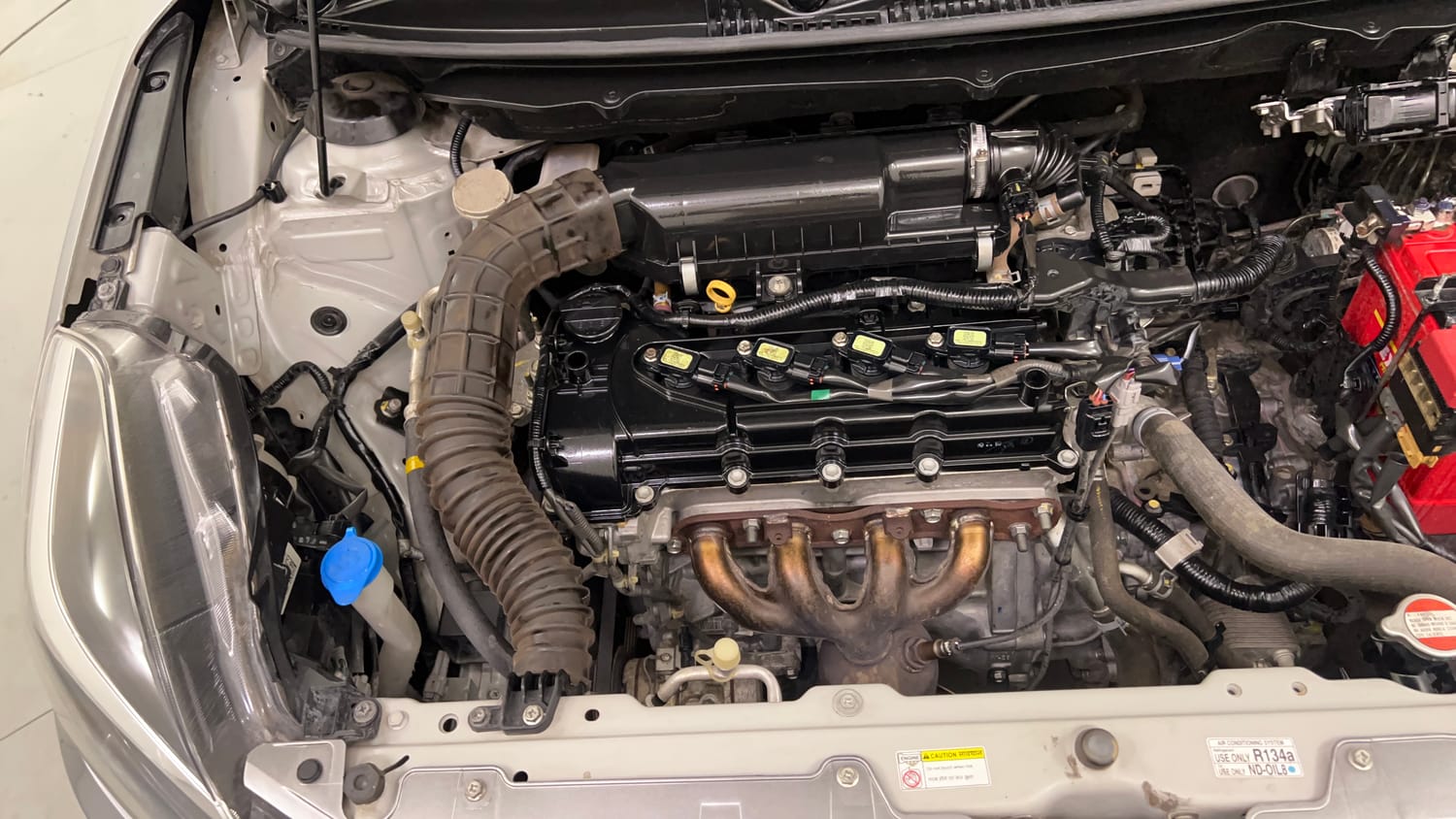 Used 2018 Maruti Suzuki Baleno Alpha 1.2 AT Petrol Automatic engine ENGINE RIGHT SIDE VIEW
