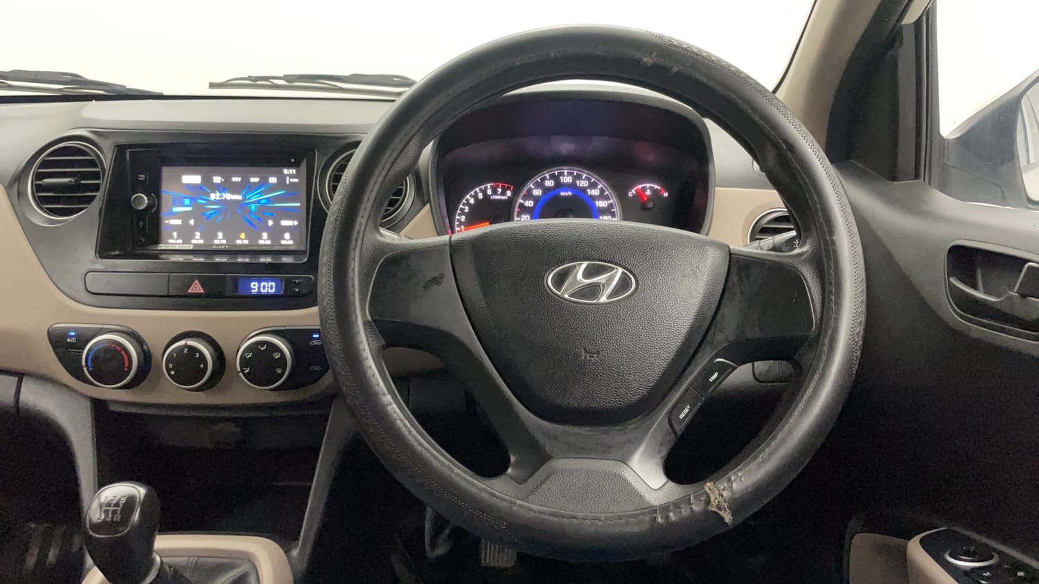 Used 2016 Hyundai Grand i10 Magna 1.2 Kappa VTVT Petrol Manual interior STEERING VIEW