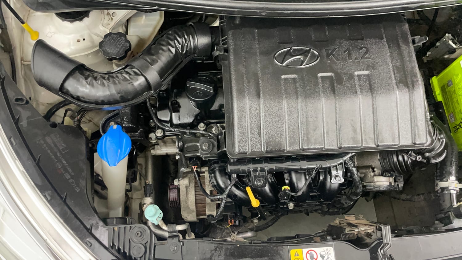 Used 2016 Hyundai Grand i10 Magna 1.2 Kappa VTVT Petrol Manual engine ENGINE RIGHT SIDE VIEW