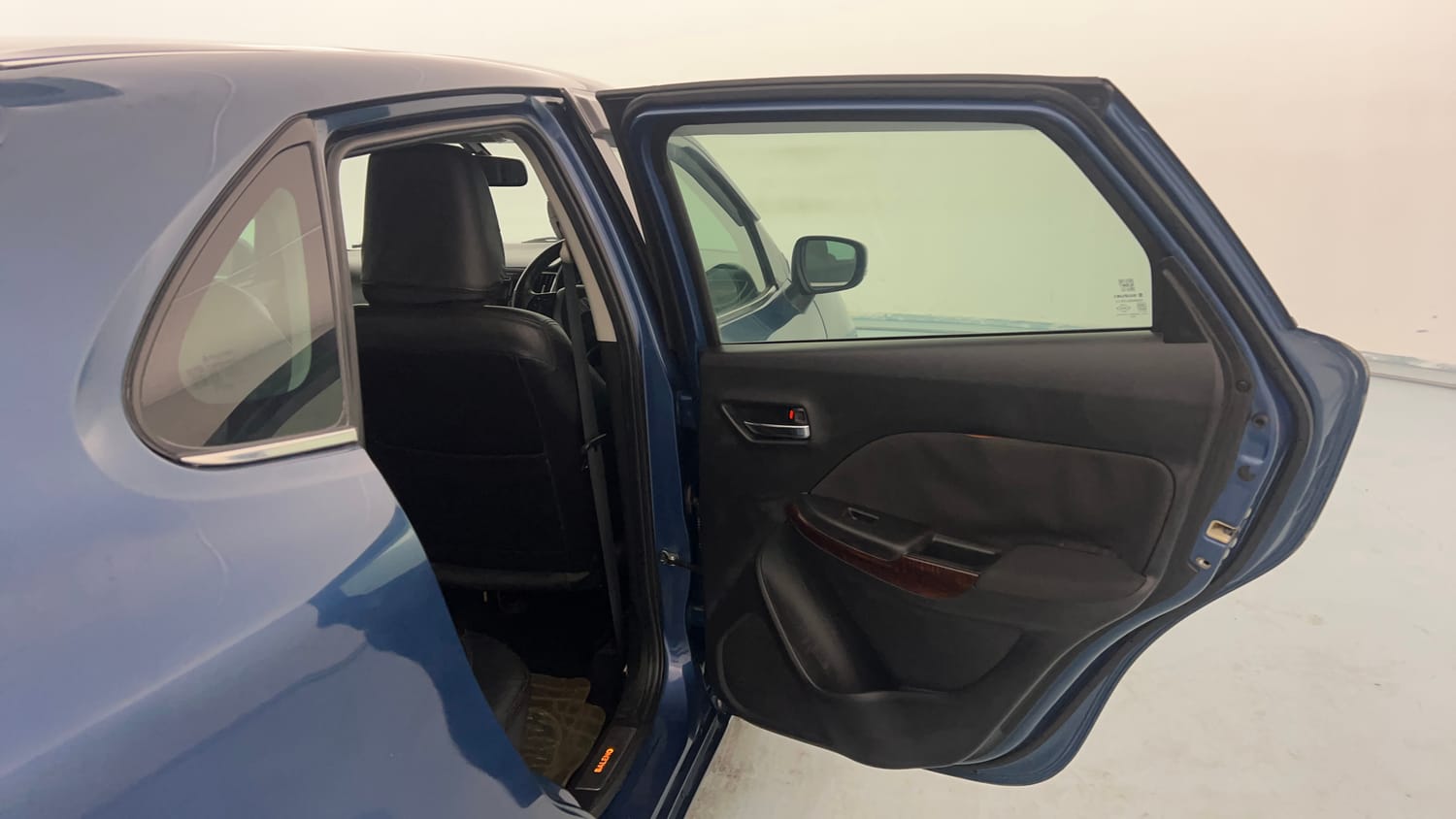 Used 2017 Maruti Suzuki Baleno Zeta 1.2 Petrol Manual interior RIGHT REAR DOOR OPEN VIEW