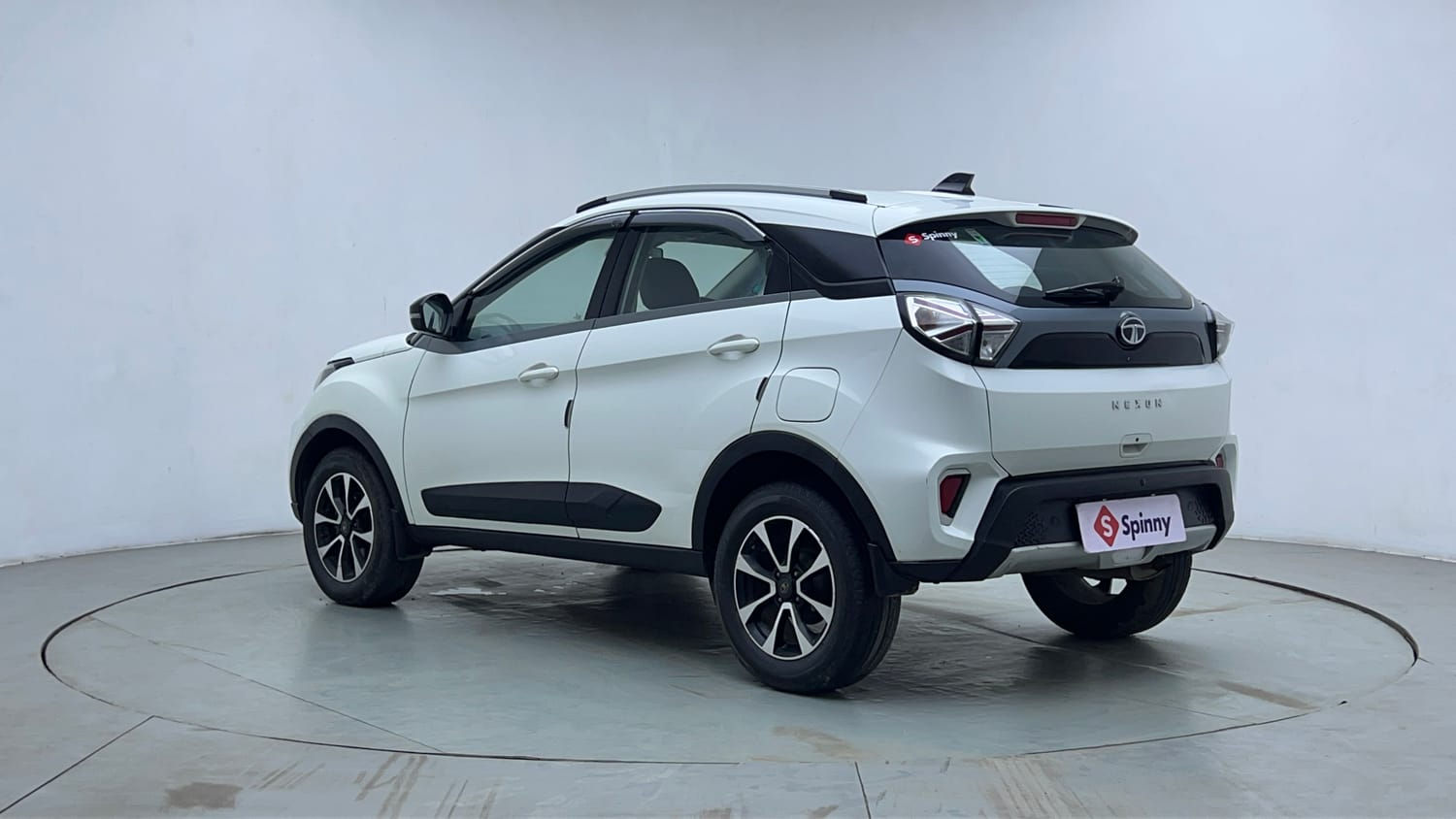Used 2021 Tata Nexon XZA Plus (S) Petrol Automatic exterior LEFT REAR CORNER VIEW