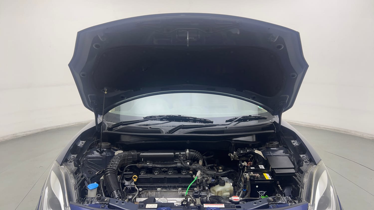 Used 2021 Maruti Suzuki Dzire ZXi Plus AGS Petrol Automatic engine ENGINE & BONNET OPEN FRONT VIEW