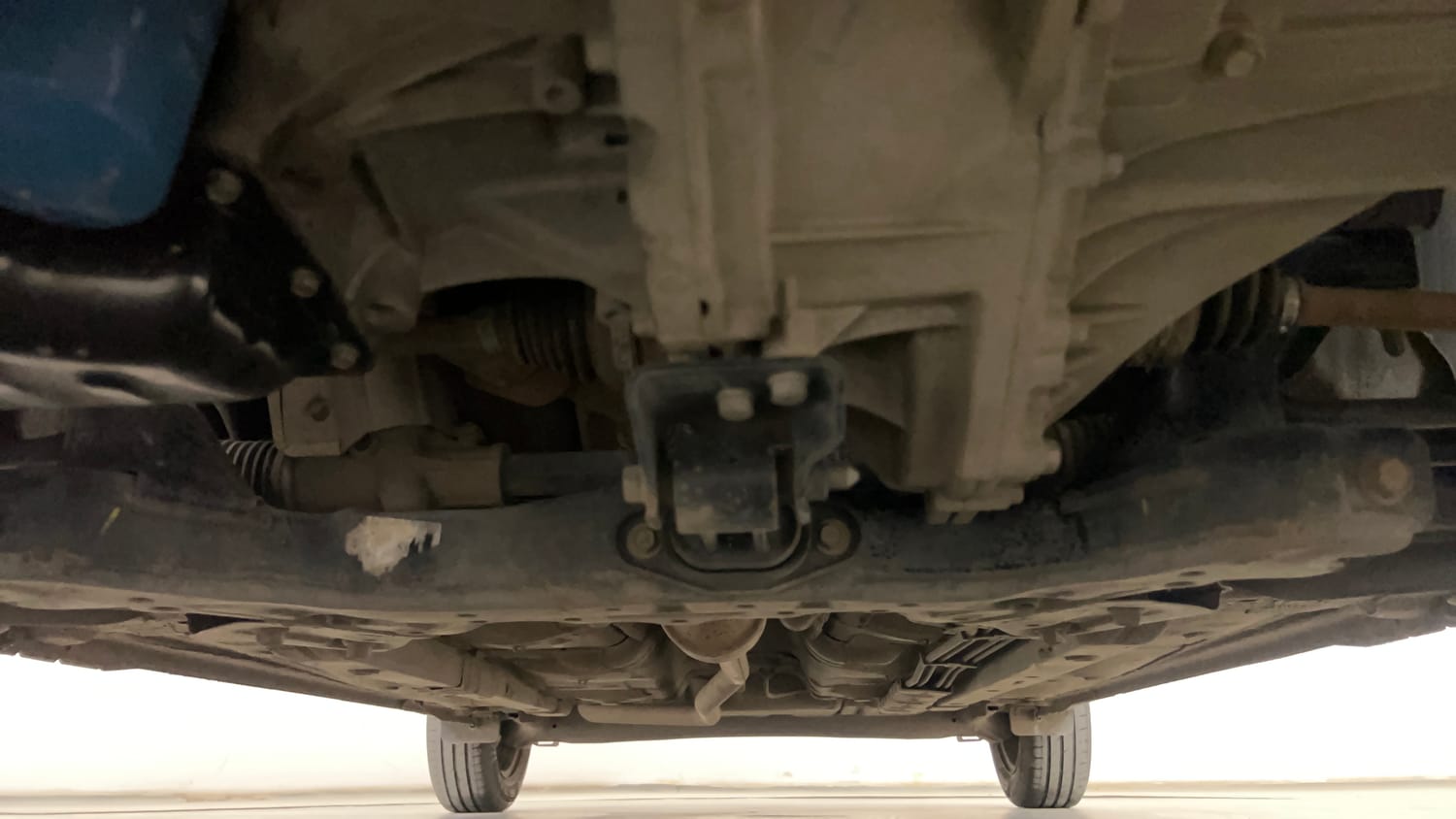 Used 2023 Hyundai Grand i10 Nios Magna 1.2 Kappa VTVT Petrol Manual extra FRONT LEFT UNDERBODY VIEW