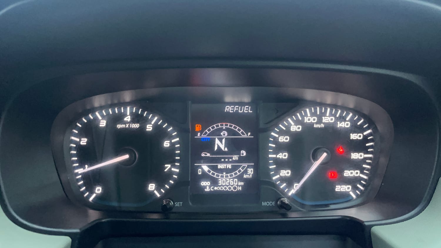 Used 2023 Tata Punch Adventure AMT Petrol Automatic interior CLUSTERMETER VIEW
