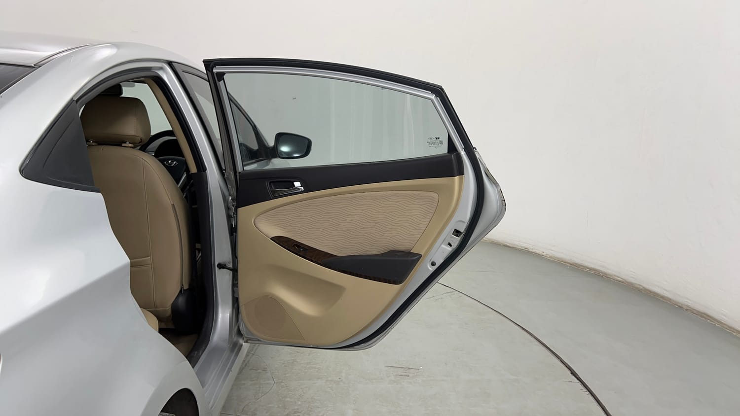 Used 2012 Hyundai Verna Fluidic 1.6 VTVT SX Petrol Manual interior RIGHT REAR DOOR OPEN VIEW