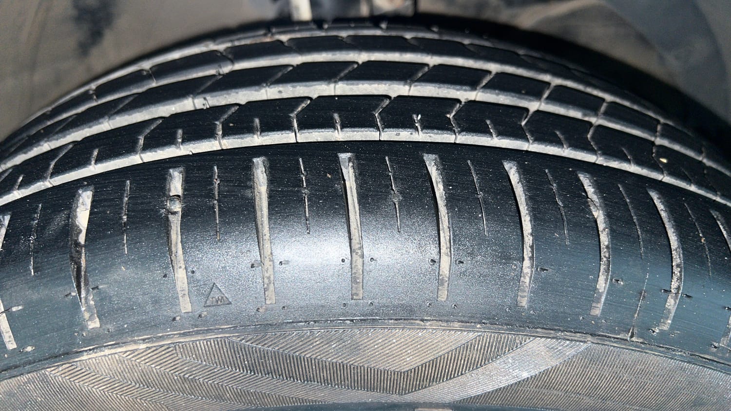 Used 2022 Maruti Suzuki Baleno Alpha MT Petrol Manual tyres RIGHT FRONT TYRE TREAD VIEW