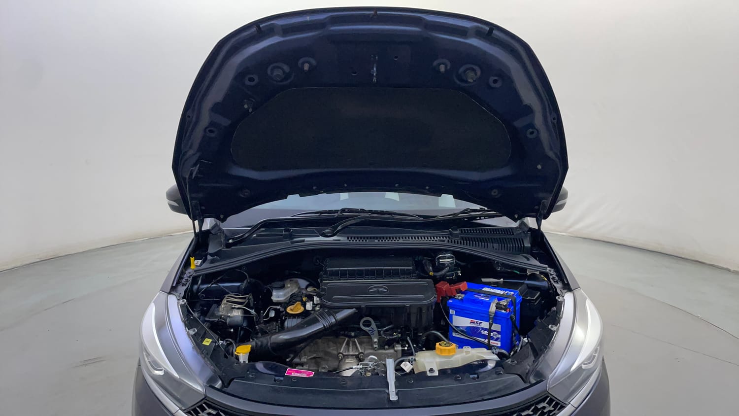 Used 2023 Tata Tigor XZ Plus Petrol Manual engine ENGINE & BONNET OPEN FRONT VIEW