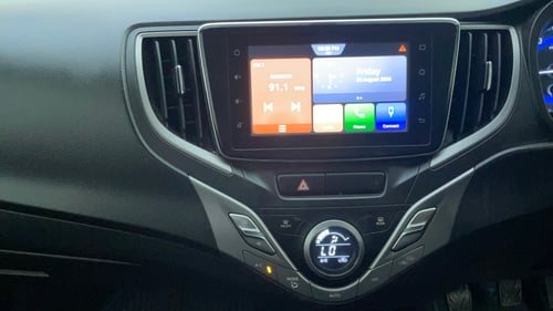 Used 2019 Maruti Suzuki Baleno Zeta Petrol Manual interior MUSIC SYSTEM & AC CONTROL VIEW