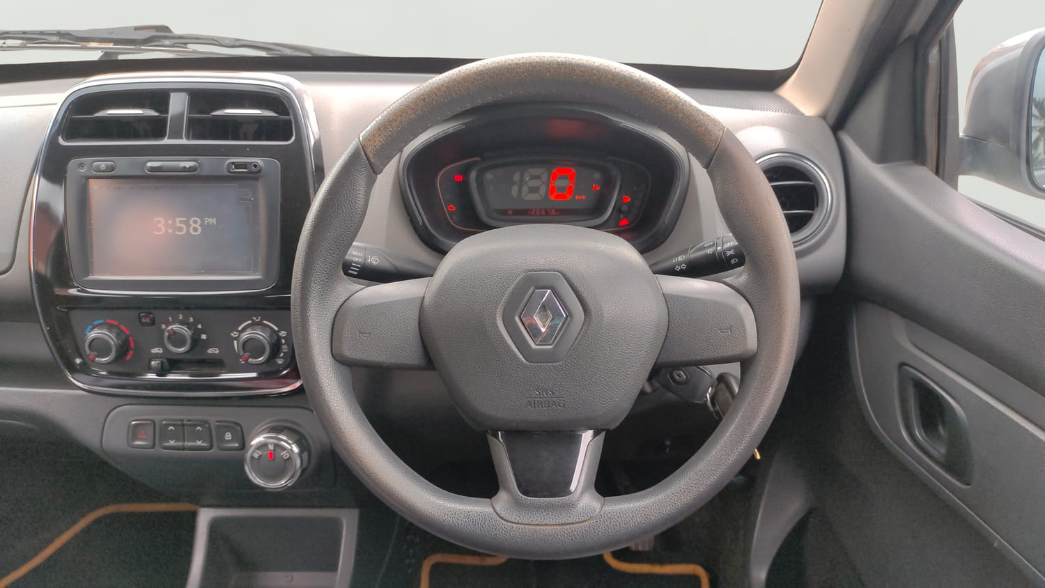 Used 2017 Renault Kwid 1.0 RXT AMT Opt Petrol Automatic interior STEERING VIEW