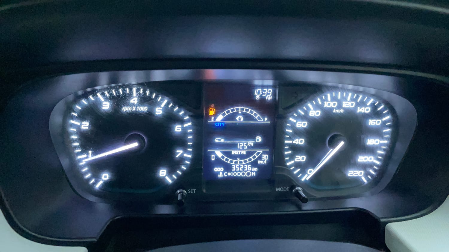 Used 2022 Tata Punch Accomplished MT Petrol Manual interior CLUSTERMETER VIEW