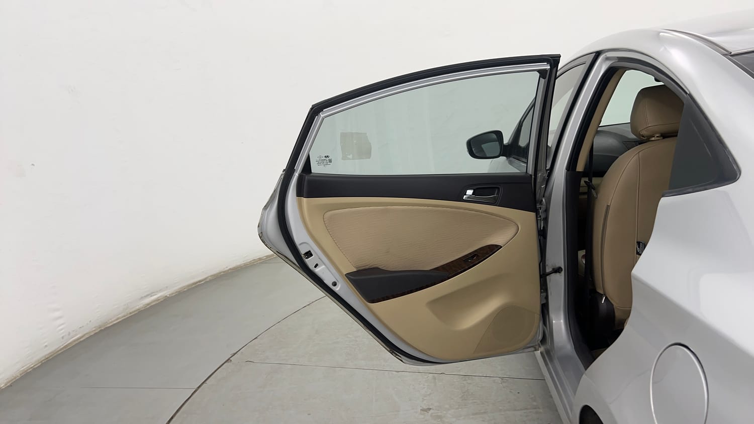 Used 2012 Hyundai Verna Fluidic 1.6 VTVT SX Petrol Manual interior LEFT REAR DOOR OPEN VIEW