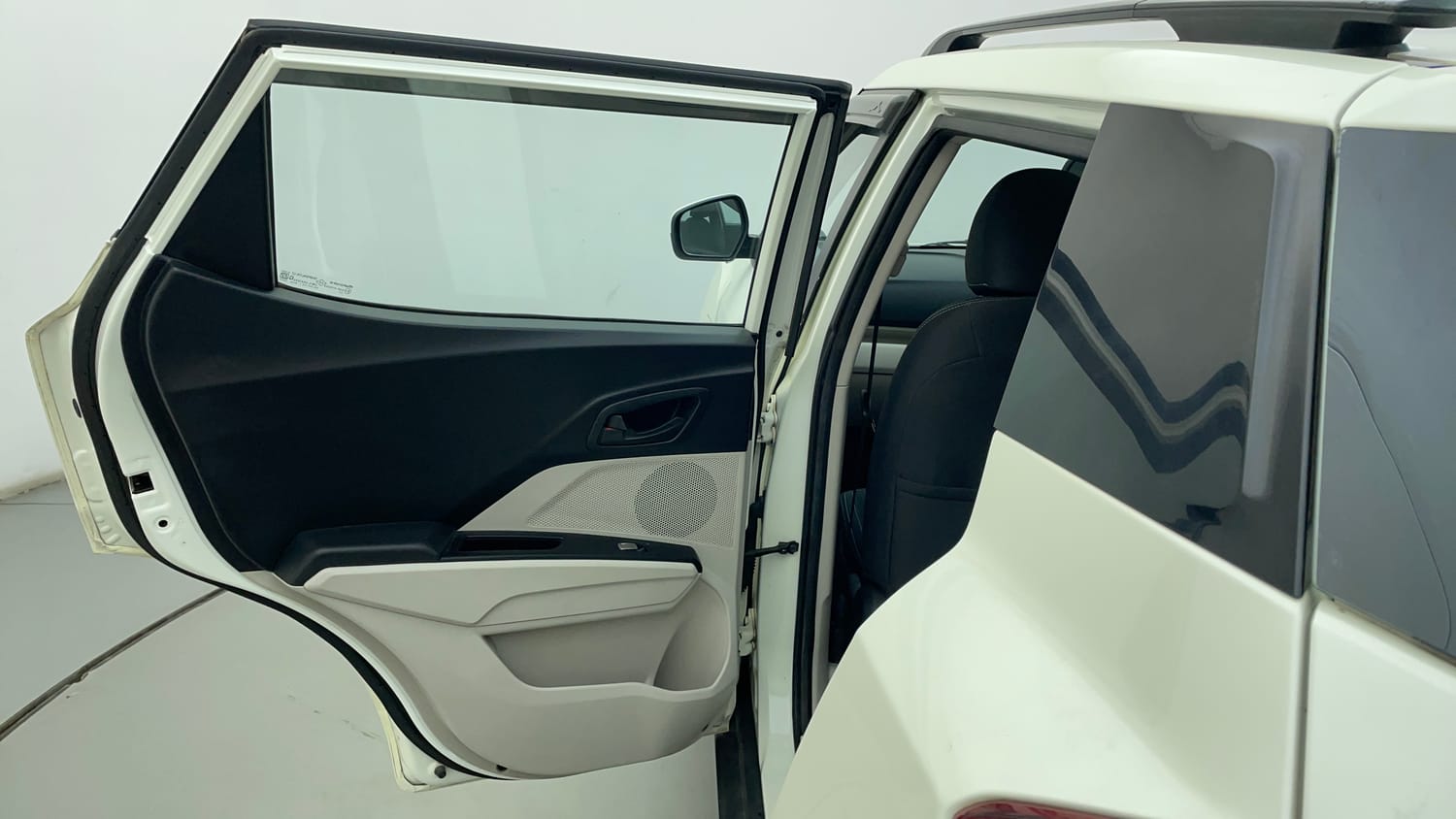 Used 2023 Mahindra XUV 300 W6 1.2 Petrol AMT Petrol Automatic interior LEFT REAR DOOR OPEN VIEW