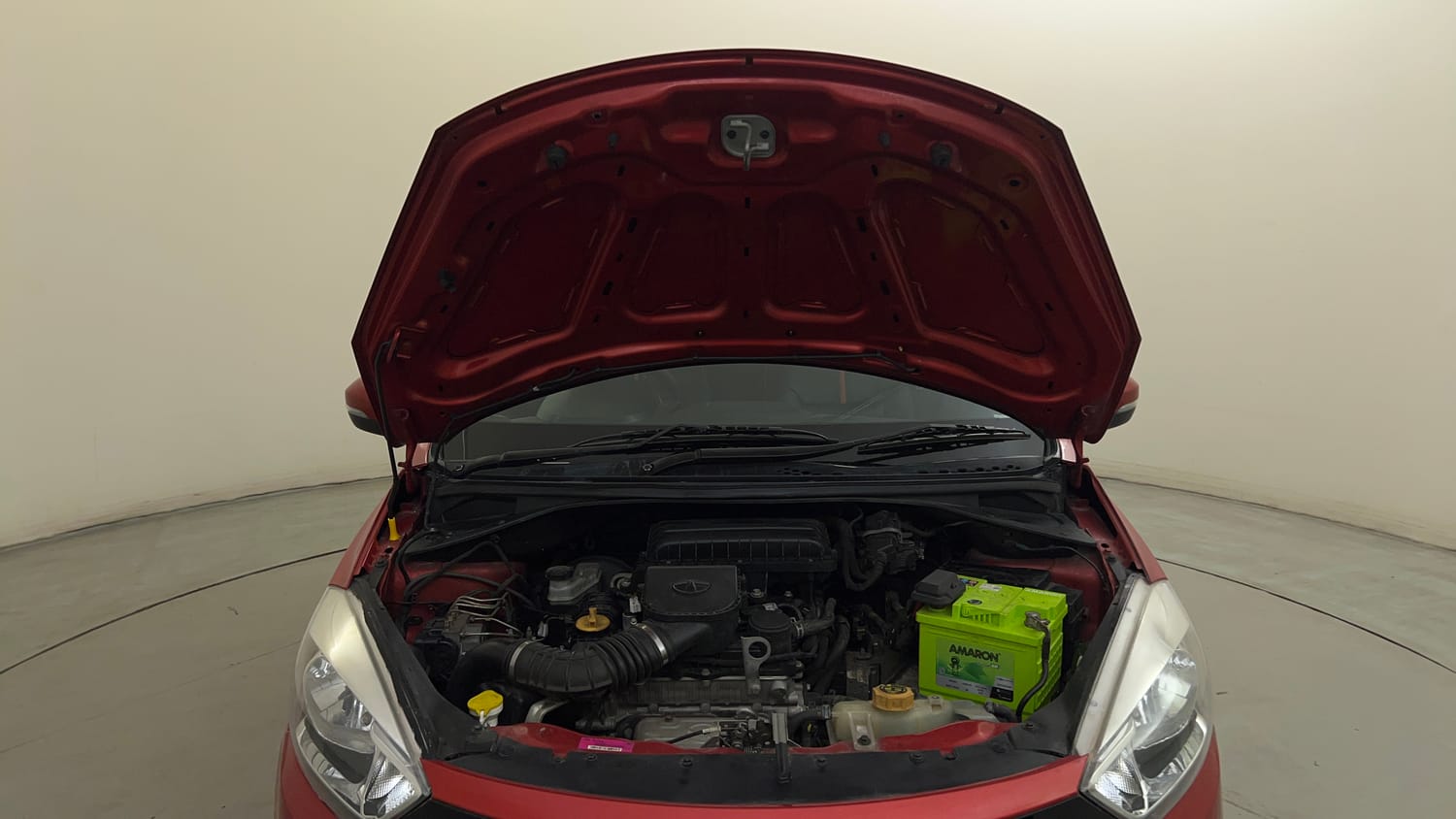 Used 2018 Tata Tiago Revotron XZA Petrol Automatic engine ENGINE & BONNET OPEN FRONT VIEW