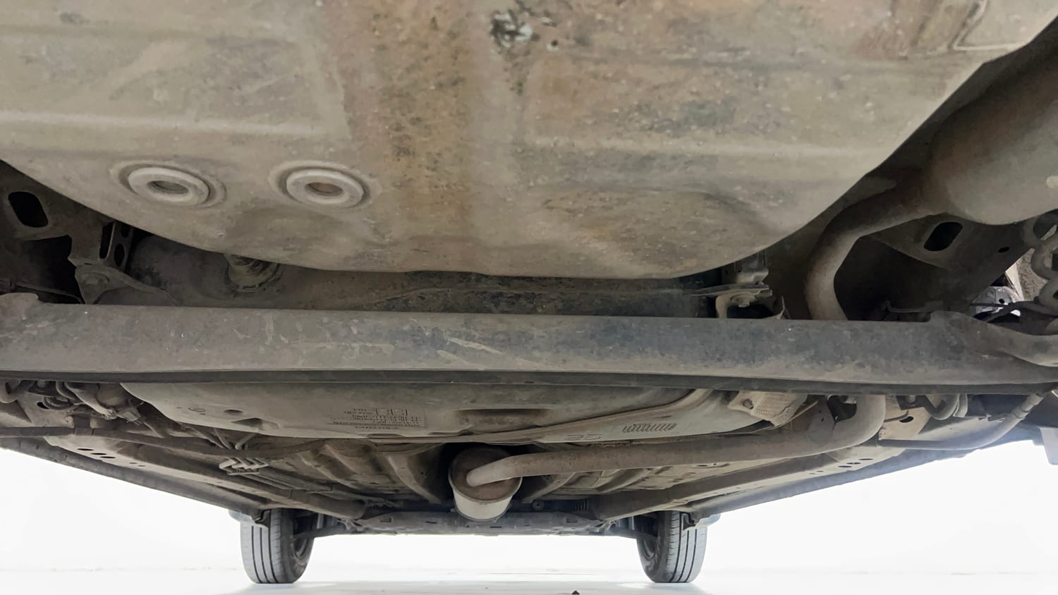 Used 2024 Maruti Suzuki Wagon R VXI 1.0 AGS Petrol Automatic extra REAR UNDERBODY VIEW (TAKEN FROM REAR)