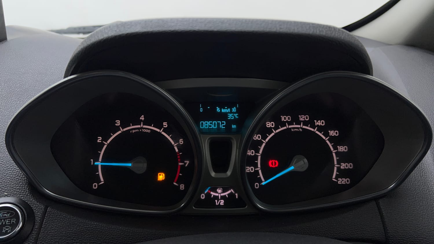 Used 2016 Ford EcoSport Titanium+ 1.0L EcoBoost Petrol Manual interior CLUSTERMETER VIEW